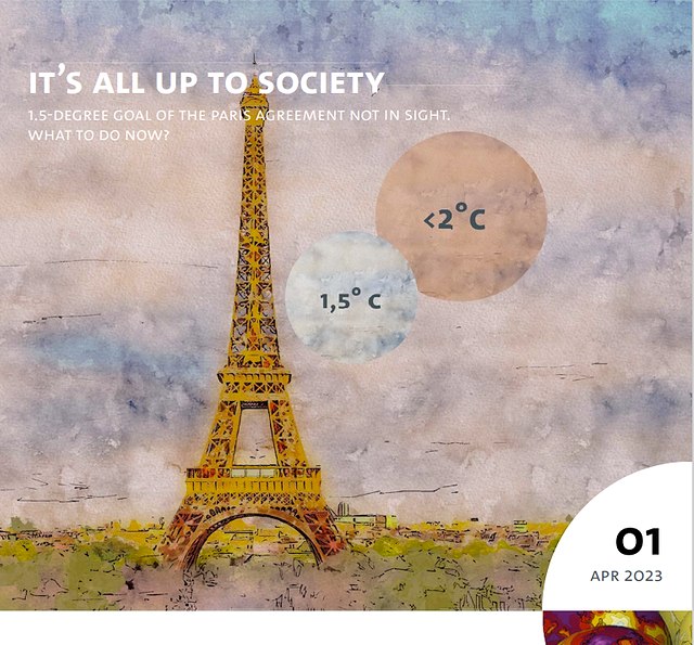 Coverpicture of the Quarterly No1 2023 - Aquarell Picture of the Eifeltower