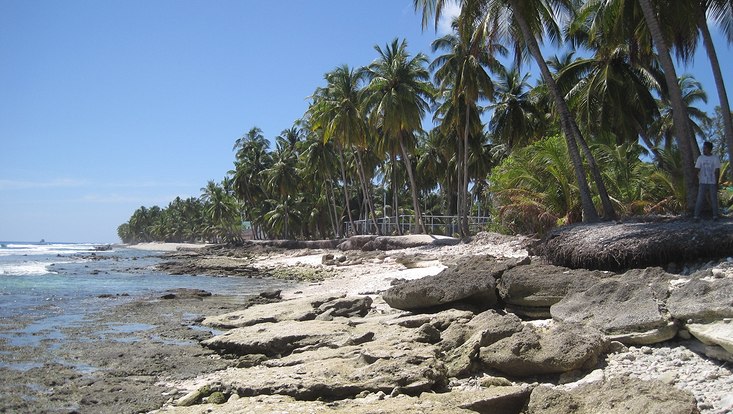 Erosion on the Maledives in 2017