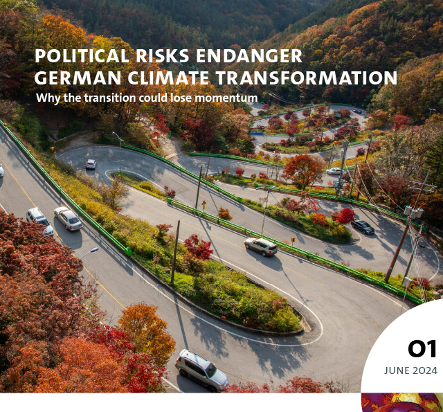 Cover image of the magazine with an autumnal serpentine road